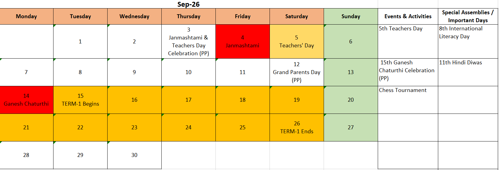 September 2026 Calendar
